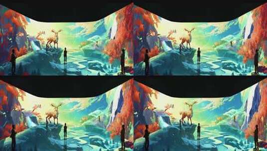 山海经-土蝼沉浸式空间效果高清在线视频素材下载