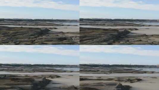 旅游景区涠洲岛海边沙滩退潮高清在线视频素材下载