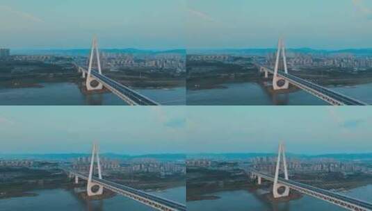 重庆白居寺大桥航拍高清在线视频素材下载