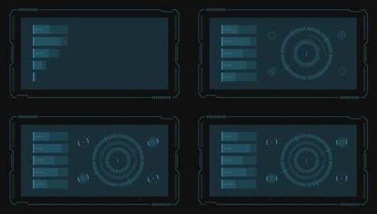 科技风格HUD屏幕UI设计合成叠加素材 (14)高清在线视频素材下载