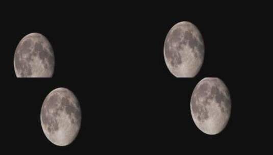 月球表面旋转自转高清在线视频素材下载