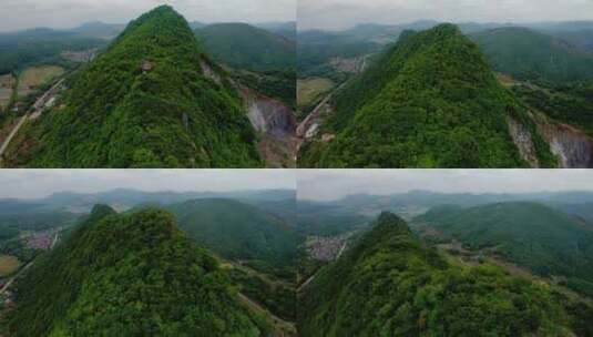 江西景德镇拔地而起的山脉高清在线视频素材下载