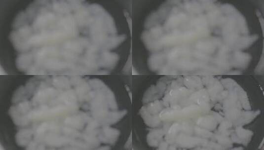 雪蛤泡发高清在线视频素材下载