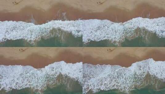 航拍海边海浪『4K原创』高清在线视频素材下载
