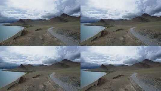 阴天的羊湖高清在线视频素材下载