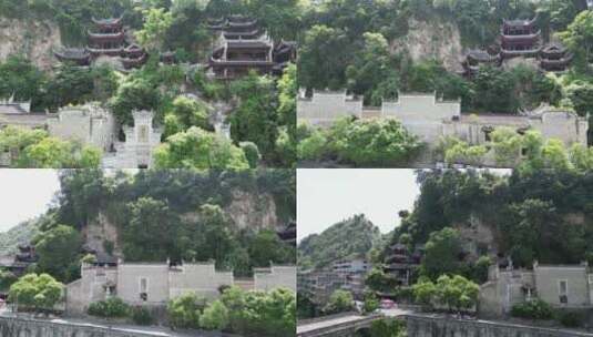 贵州镇江古镇、贴山寺庙高清在线视频素材下载