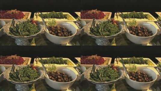 中式美食微距镜头高清在线视频素材下载