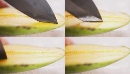 切芒果粒慢镜头高清在线视频素材下载