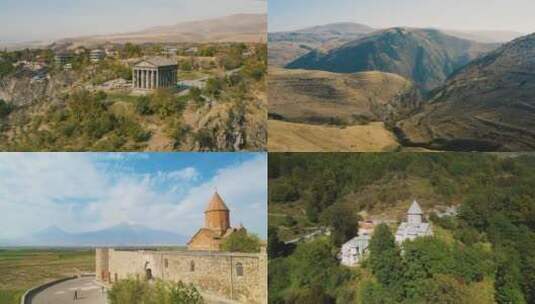 亚美尼亚航拍高清在线视频素材下载