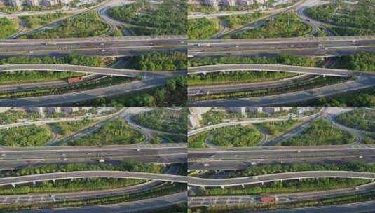 无人机航拍高速公路高清在线视频素材下载