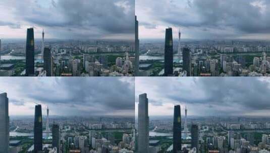 广州珠江新城国际金融中心高清在线视频素材下载