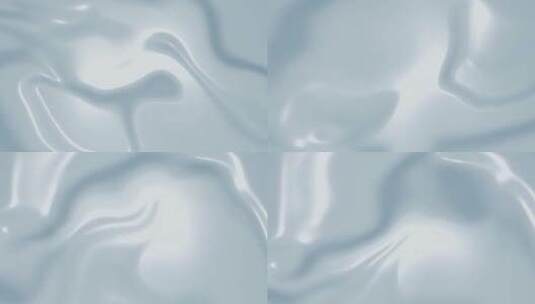 乳白色波浪柔软奶油丝绸布料白色牛奶背景高清在线视频素材下载