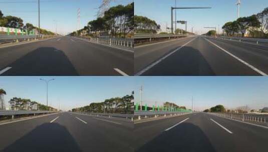 高速公路驾车行驶第一视角高清在线视频素材下载
