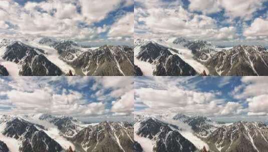 美丽雪山云海冬季自然风光高清在线视频素材下载
