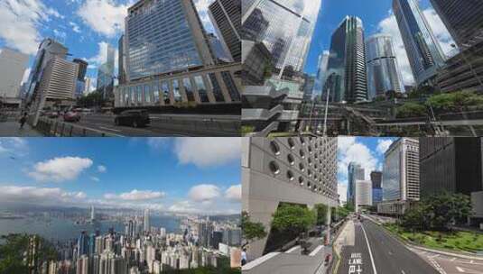 中国香港高楼高清在线视频素材下载