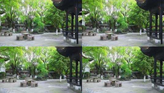 江南园林庭院高清在线视频素材下载