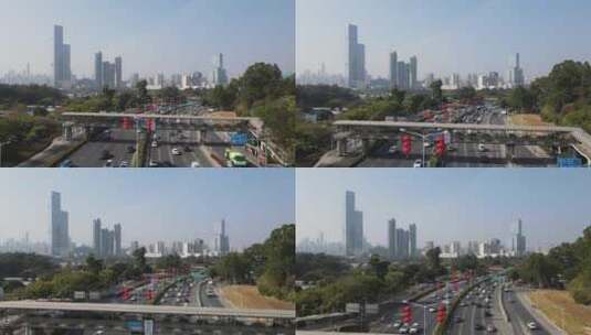 深圳北环大道交通2高清在线视频素材下载