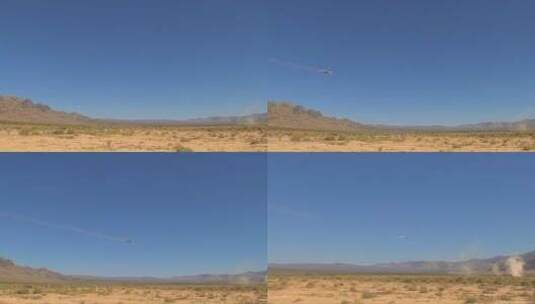 喷气式飞机在天空中飞过高清在线视频素材下载