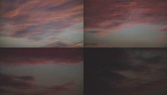 云的日落反射高清在线视频素材下载
