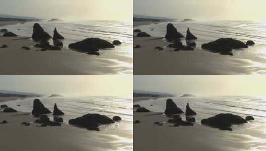 海边岩石景观高清在线视频素材下载