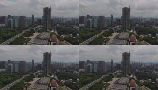 航拍柳州柳州城市建设高清在线视频素材下载