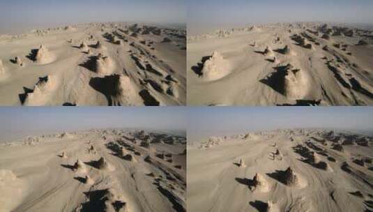 青海俄博梁航拍4K，最像火星的地方高清在线视频素材下载
