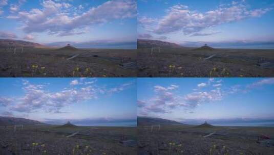 赛里木湖8K延时风光高清在线视频素材下载