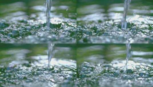 水花水流水泡流水水柱特写高清在线视频素材下载