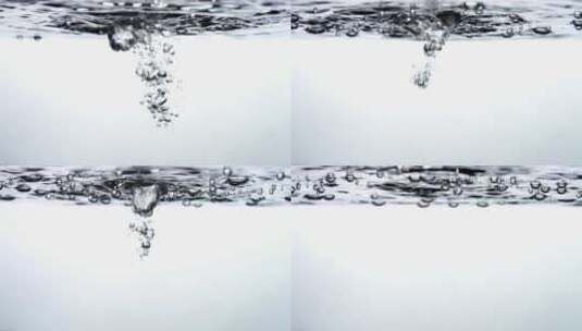 水滴落在水中高清在线视频素材下载