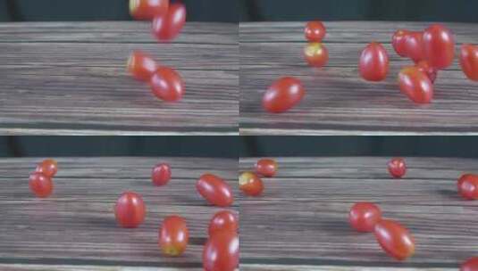 番茄圣女果小西红柿小番茄高清在线视频素材下载