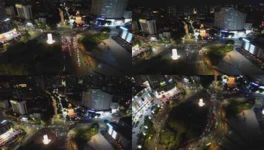 4K城市夜景交通车流空镜实拍视频高清在线视频素材下载