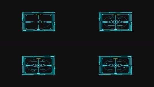 科技HUD 科技小元素 赛博朋克 虚拟数字高清在线视频素材下载