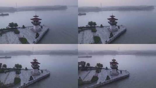 上海松江浦江之首旅游景区高清在线视频素材下载