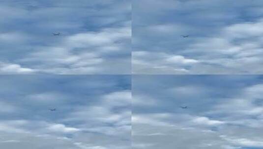 天空中的飞机高清在线视频素材下载