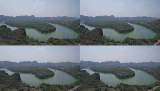 祖国大好河山广西桂林山水风光航拍高清在线视频素材下载