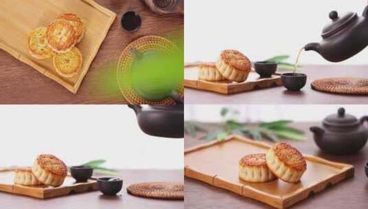 传统节日中秋节 月饼高清在线视频素材下载