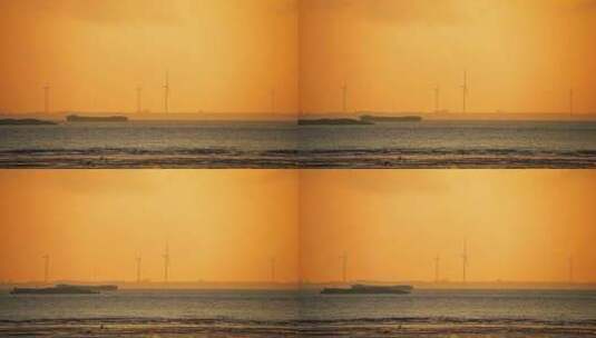 中国上海海上风车高清在线视频素材下载