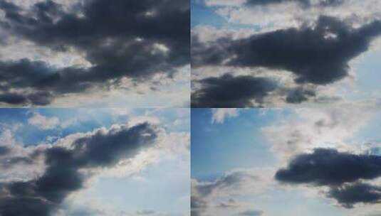 乌云遮日 拨云见日 流动云层高清在线视频素材下载