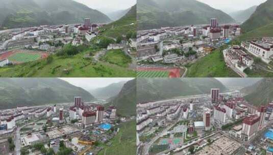 西藏那曲市比如县城市高清在线视频素材下载