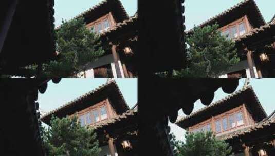南京瞻园中国四大名园之一建筑细节风光高清在线视频素材下载