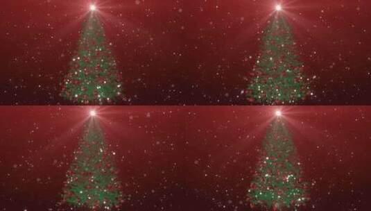 4K 圣诞节 唯美 圣诞树 节日动态背景高清在线视频素材下载
