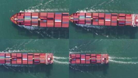 集装箱海运高清在线视频素材下载