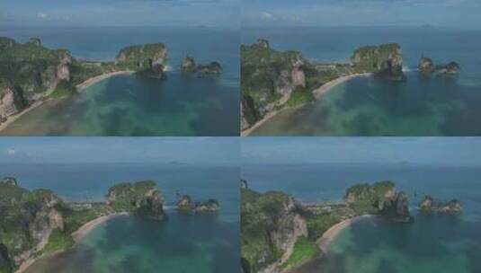 HDR泰国甲米莱雷海岛海滨风情自然风光高清在线视频素材下载
