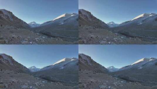 珠峰加乌拉山口的雪山高清在线视频素材下载