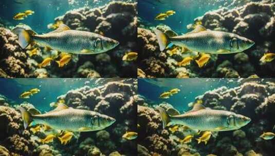 海底鱼海底世界高清在线视频素材下载