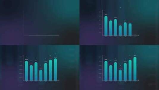 数据分析柱状图高清在线视频素材下载