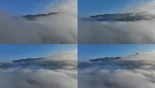 雨后泰山，云海翻腾高清在线视频素材下载