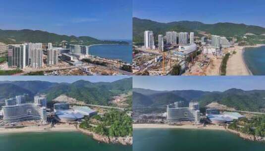 4k深圳小梅沙海洋世界在建合集高清在线视频素材下载