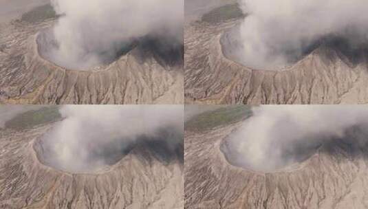 航拍印尼Bromo火山高清在线视频素材下载