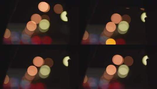 夜晚光晕光斑效果画面高清在线视频素材下载